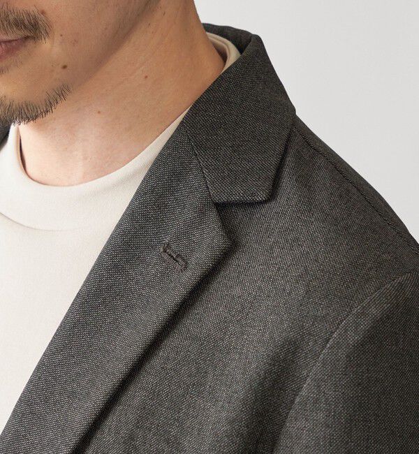 SHIPS「【WEB限定】SHIPS: テレワーク ビズ ワンポイントロゴ ハイゲージ ダブルニット スウェット」|スウェット・ジャージ|