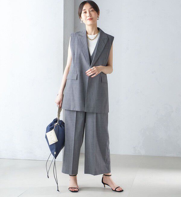 SHIPS for women「ウール混 ボックス テーラード ジレ」|ベスト・ジレ|