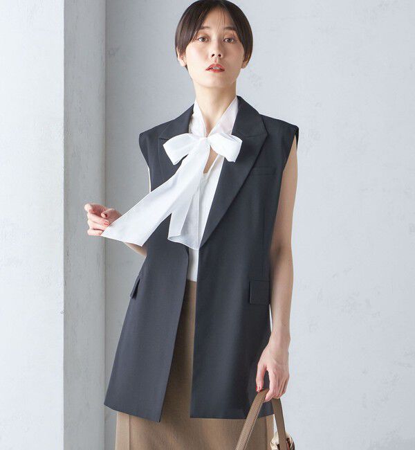 SHIPS for women「ウール混 ボックス テーラード ジレ」|ベスト・ジレ|