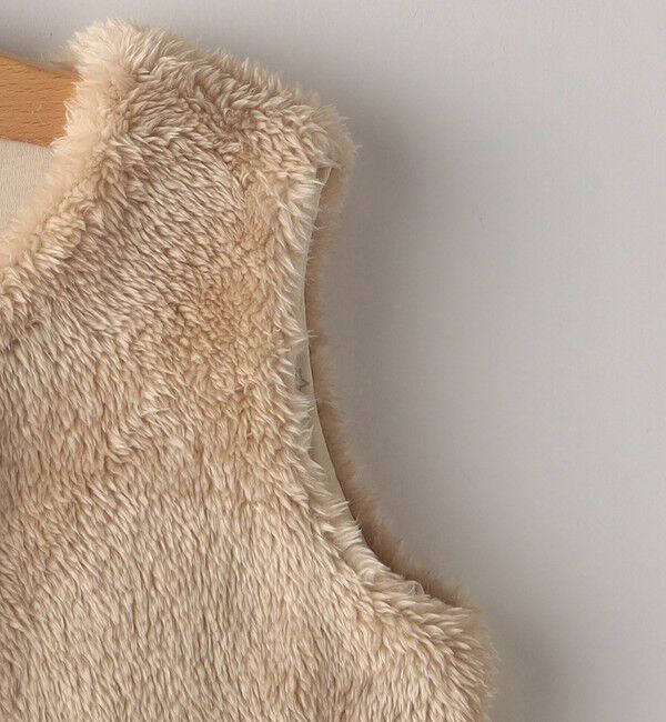 SHIPS KIDS「SHIPS KIDS:80～90cm / フェイクファー リバーシブル ベスト」|ベスト・ジレ|