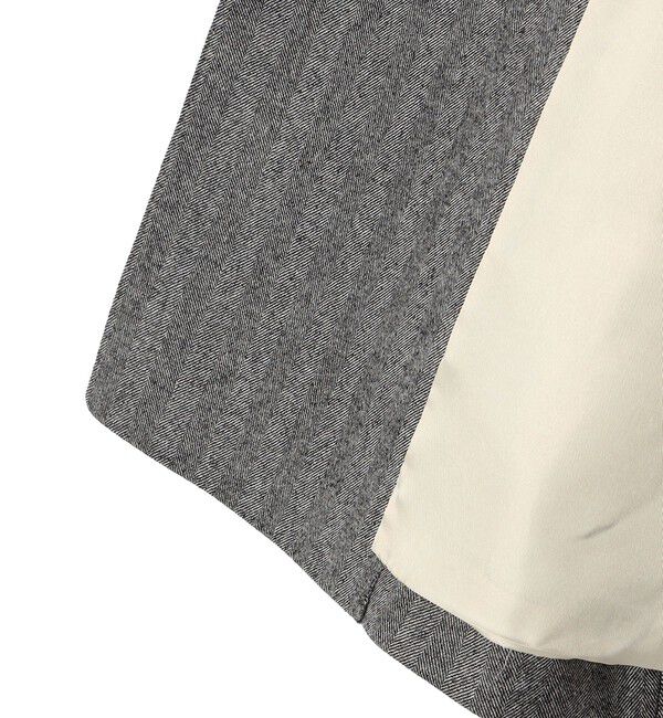 SHIPS for women「SHIPS Primary Navy Label: フラノ ヘリンボーン ダブルボタン ジャケット（セットアップ対応）」|テーラードジャケット|