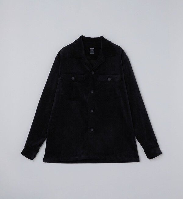 SHIPS「SHIPS: コーデュロイ オーバーシャツ」|シャツ・ブラウス|ブラック