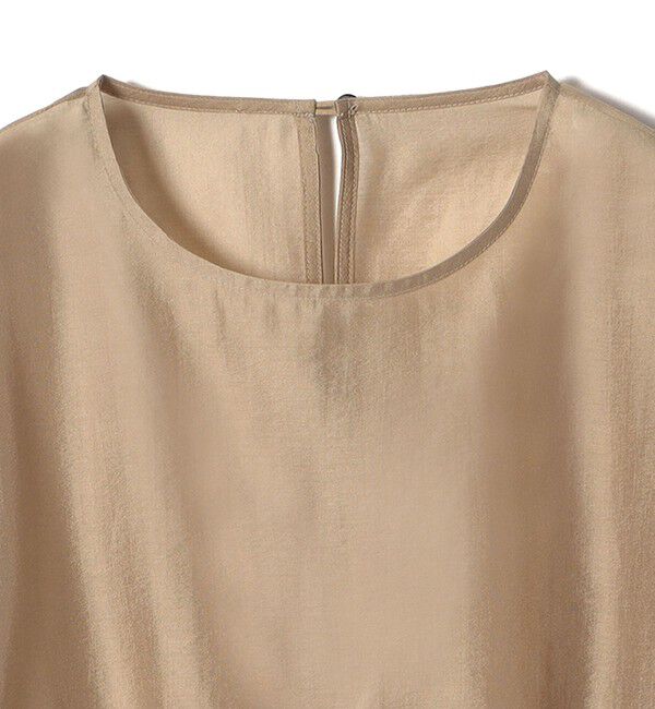 SHIPS for women「〈手洗い可能〉裾ゴム シアー &times; フェザー コンビ プルオーバー」|シャツ・ブラウス|