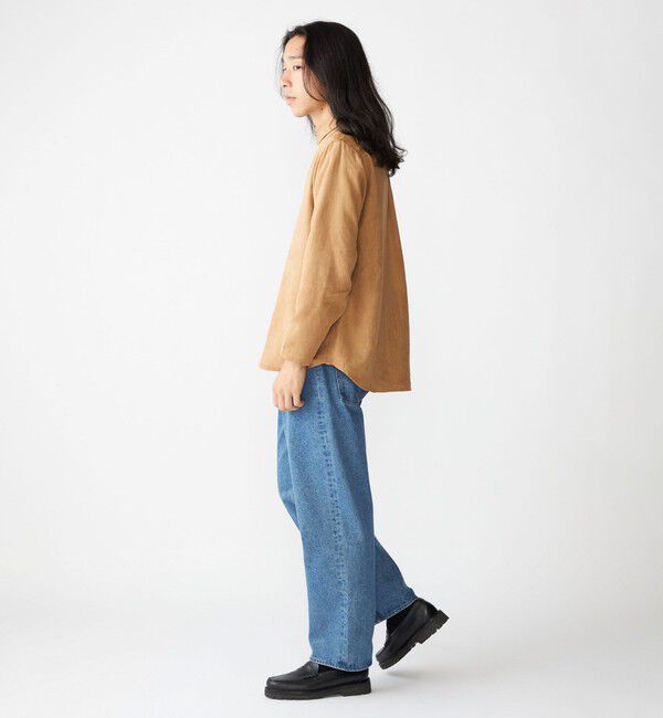 SHIPS「BENCH MARKING SHIRT: スキッパー ポリエステル フェイクスエード シャツ」|シャツ・ブラウス|