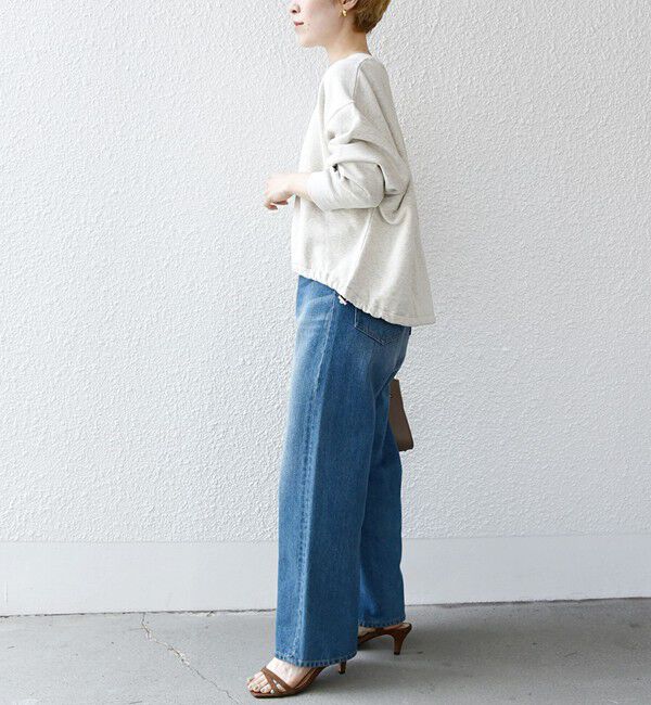 SHIPS any「【WEB限定】SHIPS any:〈洗濯機可能〉USA コットン 裏起毛 コクーン プルオーバー」|スウェット・ジャージ|