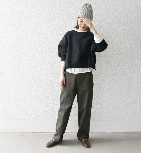 SHIPS any「【WEB限定】SHIPS any:〈洗濯機可能〉USA コットン 裏起毛 コクーン プルオーバー」|スウェット・ジャージ|