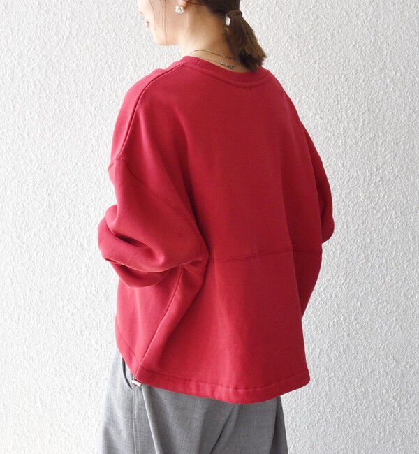 SHIPS any「【WEB限定】SHIPS any:〈洗濯機可能〉USA コットン 裏起毛 コクーン プルオーバー」|スウェット・ジャージ|