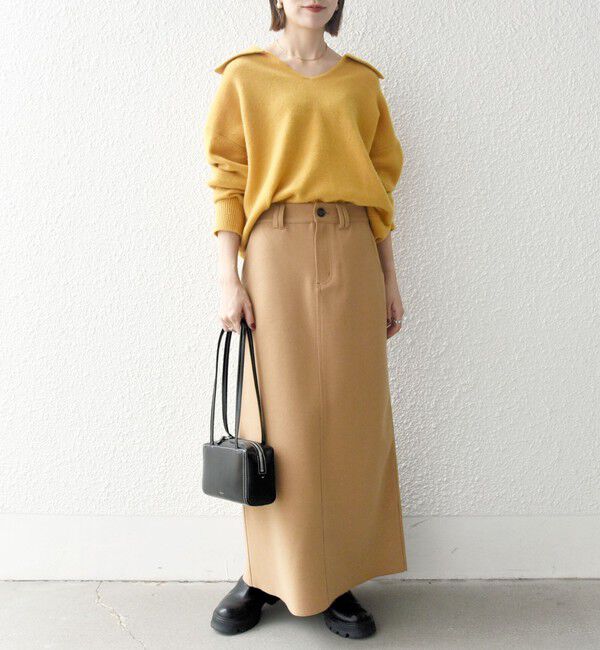 SHIPS any「【WEB限定】SHIPS any: 〈手洗い可能〉AQUA カシミヤ ミックス スキッパー カラー プルオーバー」|ニット・セーター|