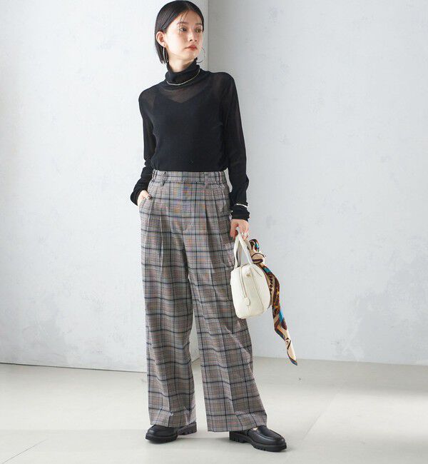 SHIPS for women「〈手洗い可能〉フロッキ― チュール タートルネック」|Tシャツ・カットソー|