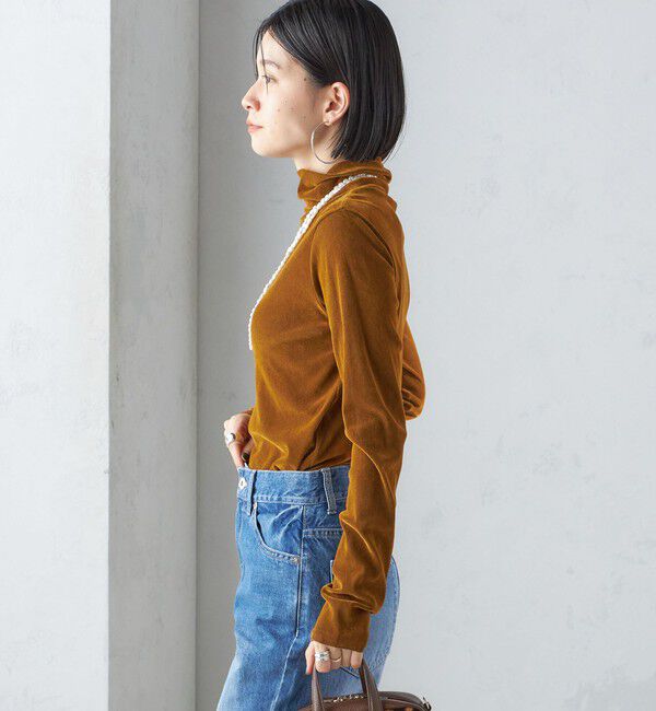 SHIPS for women「〈手洗い可能〉フロッキ― チュール タートルネック」|Tシャツ・カットソー|