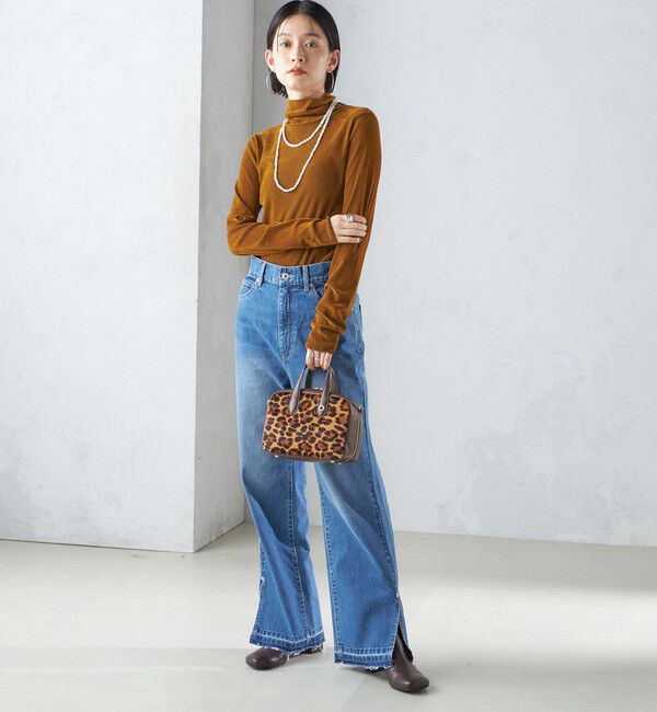 SHIPS for women「〈手洗い可能〉フロッキ― チュール タートルネック」|Tシャツ・カットソー|