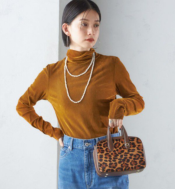 SHIPS for women「〈手洗い可能〉フロッキ― チュール タートルネック」|Tシャツ・カットソー|