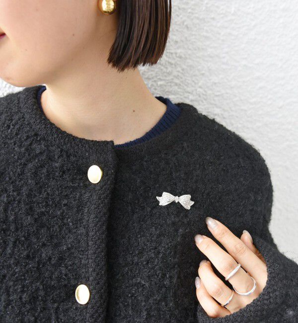 SHIPS for women「リボン モチーフ ブローチ」|ブローチ・コサージュ|