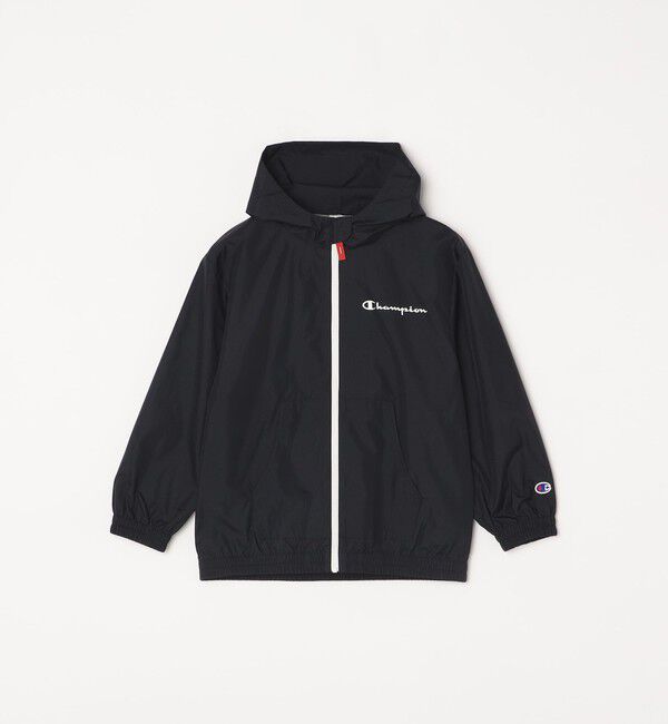 SHIPS any「CHAMPION: ポケッタブル ジップアップ フード ブルゾン<KIDS>」|ブルゾン・スタジャン|ブラック