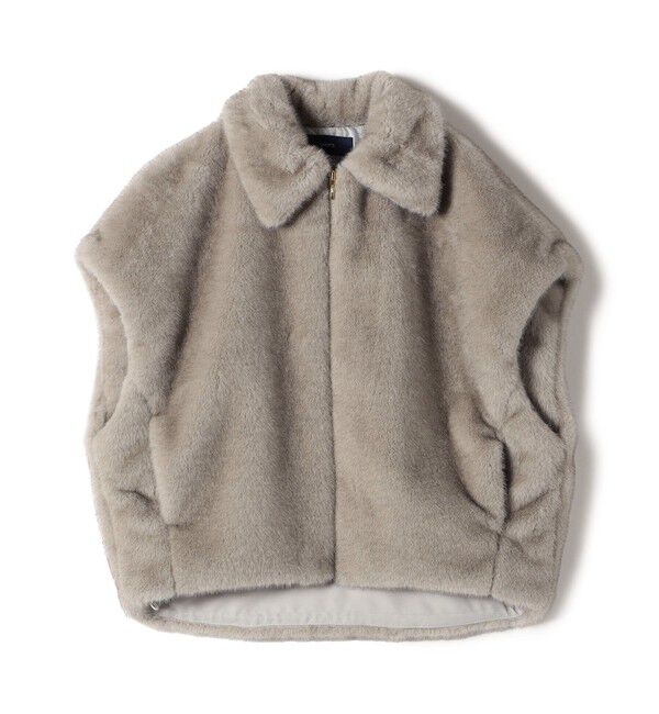 SHIPS for women「【WEB限定】グラデーション ファー ジップ ベスト」|その他|