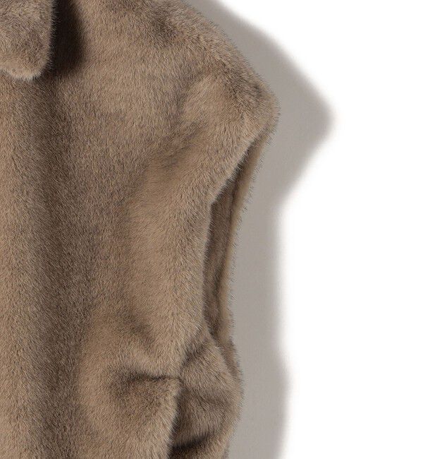 SHIPS for women「【WEB限定】グラデーション ファー ジップ ベスト」|その他|