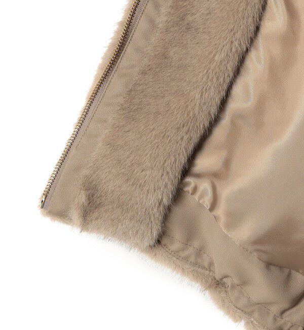 SHIPS for women「【WEB限定】グラデーション ファー ジップ ベスト」|その他|