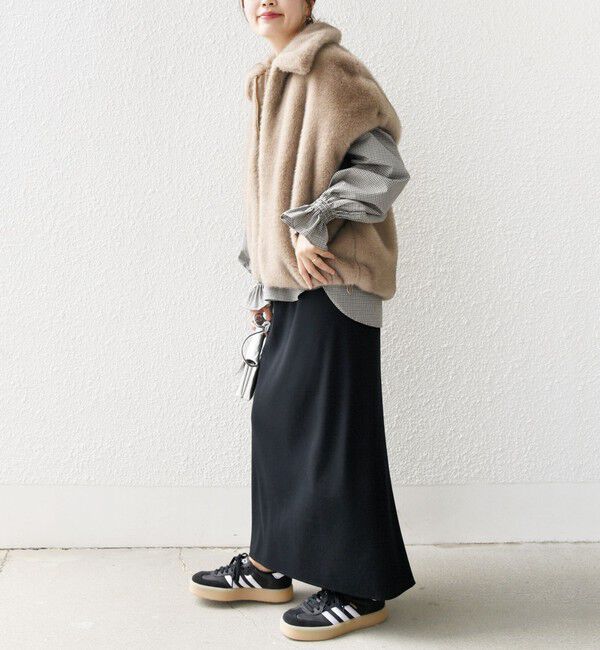 SHIPS for women「【WEB限定】グラデーション ファー ジップ ベスト」|その他|