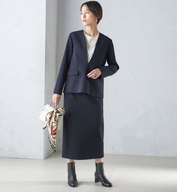 SHIPS for women「ストレッチ ツイル タイト スカート(セットアップ対応)」|スカート|