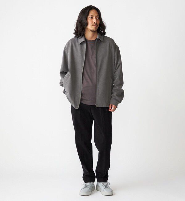 SHIPS「SHIPS:〈手洗い可能〉TR サージ シャツ ジップ ブルゾン」|ブルゾン・スタジャン|