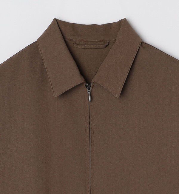 SHIPS「SHIPS:〈手洗い可能〉TR サージ シャツ ジップ ブルゾン」|ブルゾン・スタジャン|