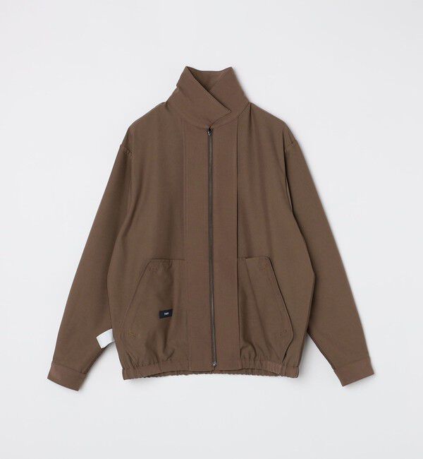 SHIPS「SHIPS:〈手洗い可能〉TR サージ シャツ ジップ ブルゾン」|ブルゾン・スタジャン|