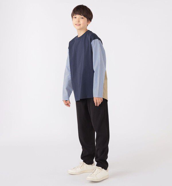 SHIPS KIDS「SHIPS KIDS:140～160cm / ブラック テーパード パンツ」|その他|