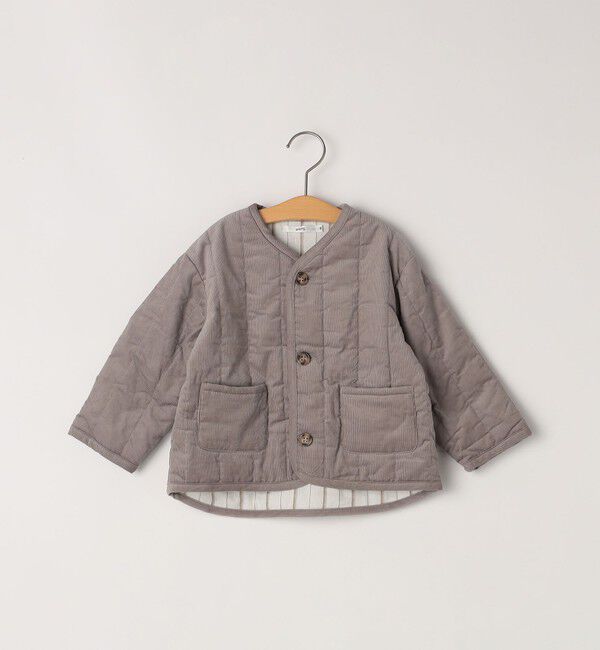 SHIPS KIDS「SHIPS KIDS:80～90cm / コーデュロイ キルティング ジャケット」|その他|グレー系