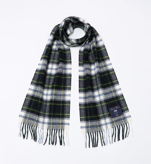 SHIPS「SHIPS: MOON タータン チェック マフラー 24FW」|ストール|グリーン