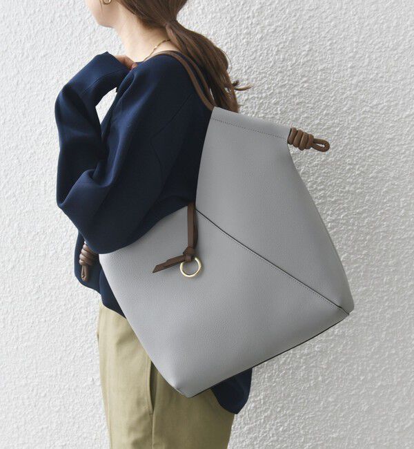 SHIPS any「SHIPS any: バイカラー Vカット トート バッグ」|トートバッグ|