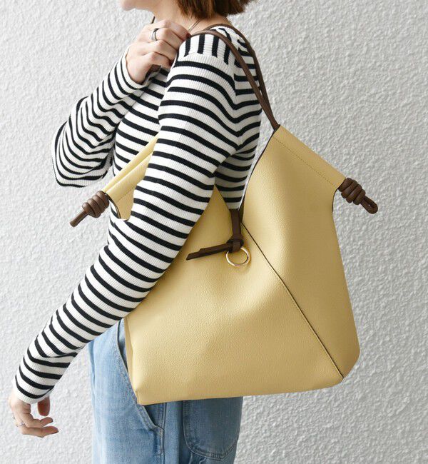 SHIPS any「SHIPS any: バイカラー Vカット トート バッグ」|トートバッグ|