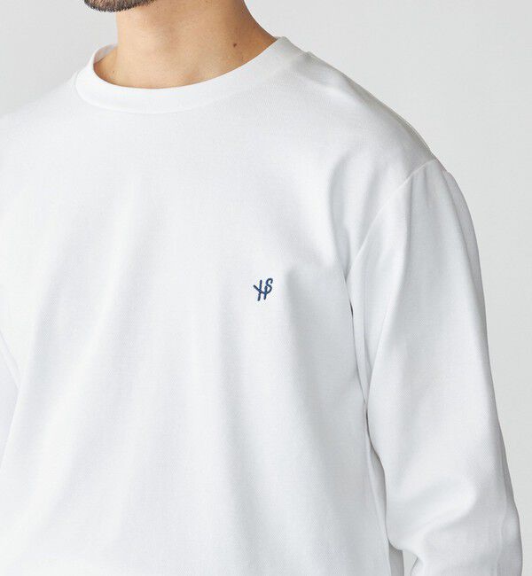 SHIPS「【WEB限定】SHIPS:〈抗菌防臭〉ワンポイントロゴ ハイゲージバーズアイ ダブルフェイス 長袖Tシャツ」|Tシャツ・カットソー|