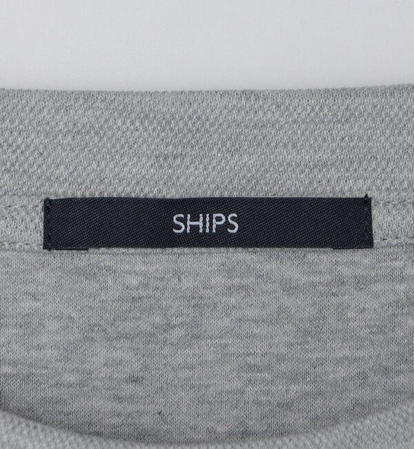 SHIPS「【WEB限定】SHIPS:〈抗菌防臭〉ワンポイントロゴ ハイゲージバーズアイ ダブルフェイス 長袖Tシャツ」|Tシャツ・カットソー|