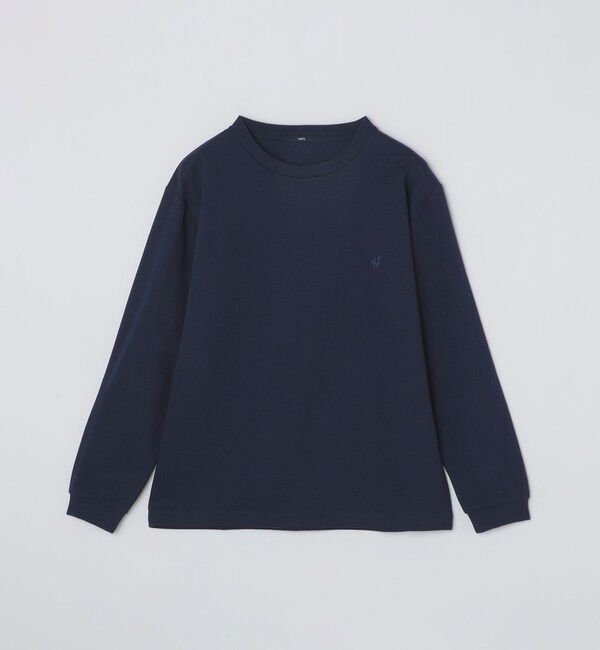 SHIPS「【WEB限定】SHIPS:〈抗菌防臭〉ワンポイントロゴ ハイゲージバーズアイ ダブルフェイス 長袖Tシャツ」|Tシャツ・カットソー|