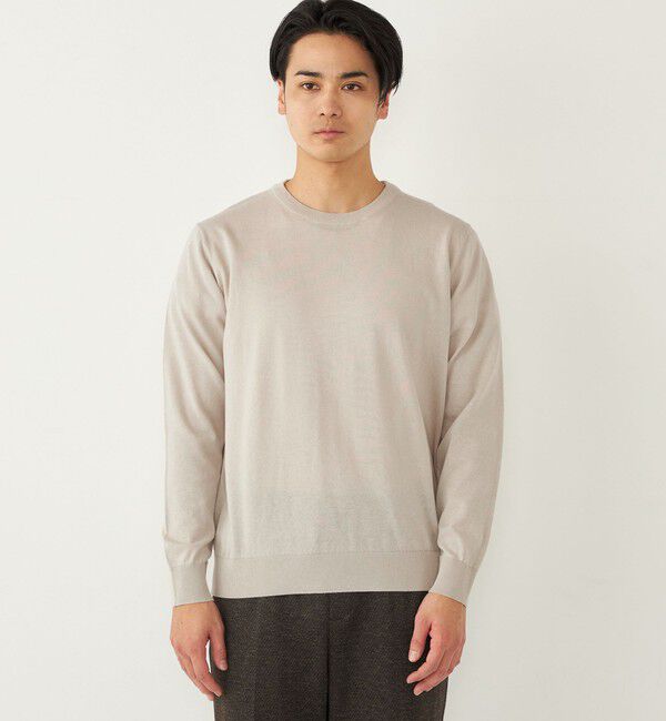 SHIPS Colors 「SHIPS Colors:〈洗濯機可能〉14G 天竺 クルーネック ロングスリーブ ニット◇」|ニット・セーター|