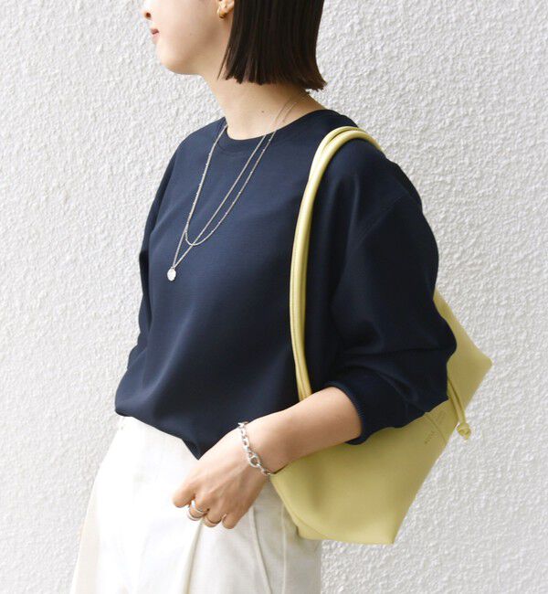 SHIPS for women「〈手洗い可能〉前後 2WAY ジョーゼット 袖リブ プルオーバー」|シャツ・ブラウス|