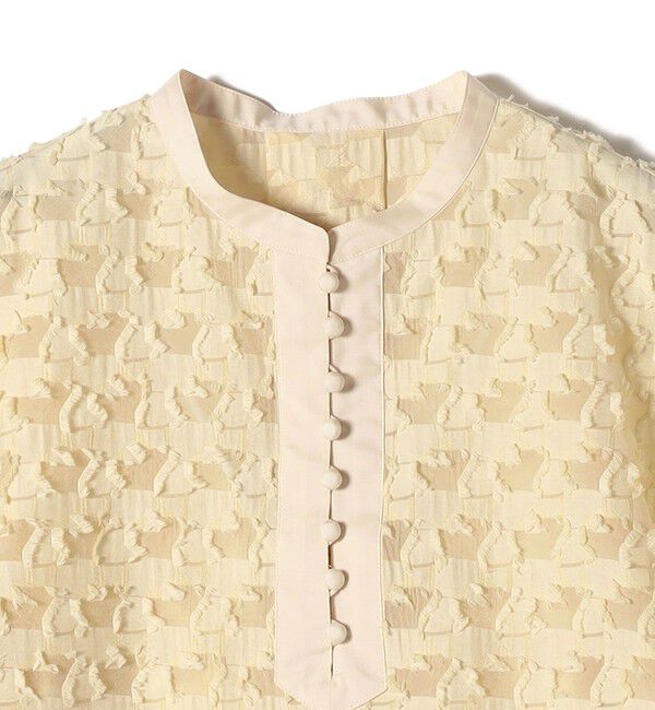 SHIPS for women「〈手洗い可能〉幾何柄 カット ジャカード ブラウス」|シャツ・ブラウス|