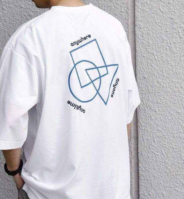 SHIPS any「SHIPS any:〈撥水加工〉Teflon EcoElite(TM) 刺繍 バックプリント ロゴ Tシャツ◇」|Tシャツ・カットソー|