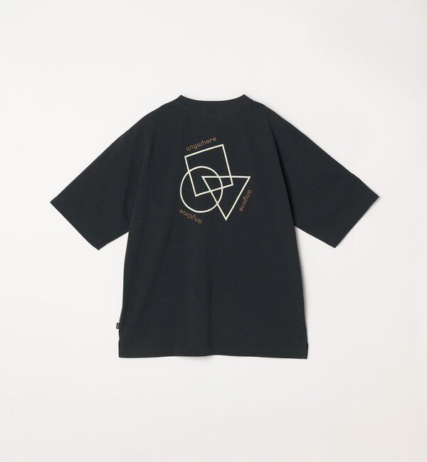 SHIPS any「SHIPS any:〈撥水加工〉Teflon EcoElite(TM) 刺繍 バックプリント ロゴ Tシャツ◇」|Tシャツ・カットソー|