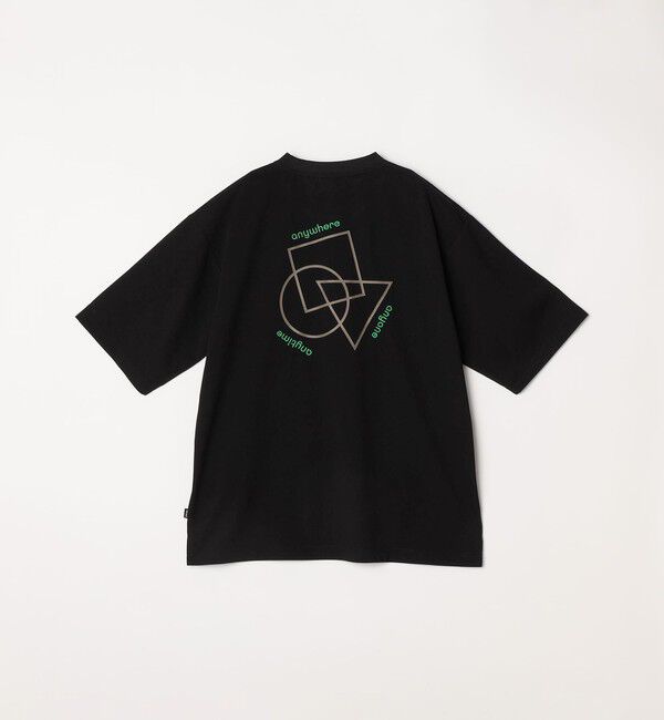 SHIPS any「SHIPS any:〈撥水加工〉Teflon EcoElite(TM) 刺繍 バックプリント ロゴ Tシャツ◇」|Tシャツ・カットソー|