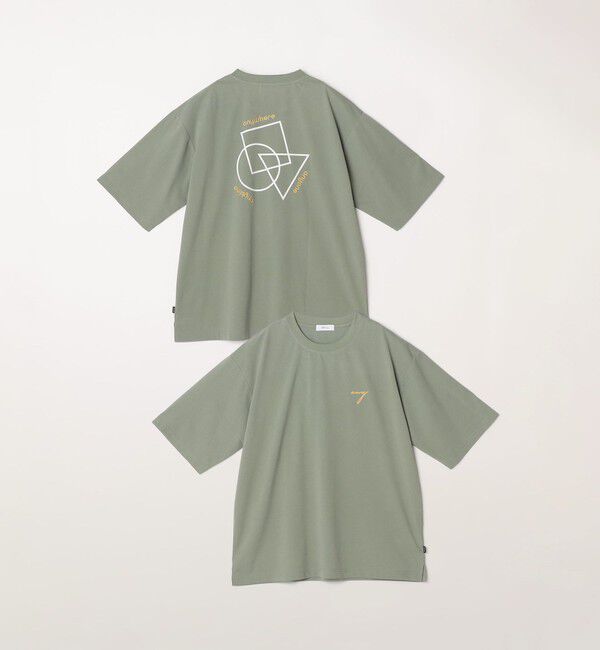 SHIPS any「SHIPS any:〈撥水加工〉Teflon EcoElite(TM) 刺繍 バックプリント ロゴ Tシャツ◇」|Tシャツ・カットソー|