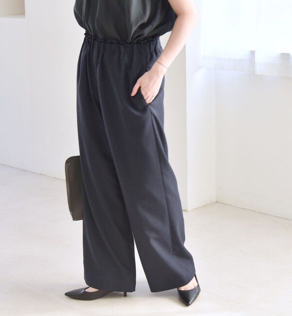 quaranciel「quaranciel:〈洗濯機可能〉ウーステッド イージー ワイドパンツ」|その他|