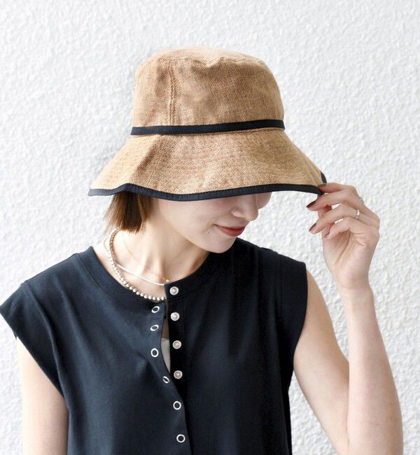 SHIPS any「SHIPS any: ループ付き パイピング ハット」|ハット|