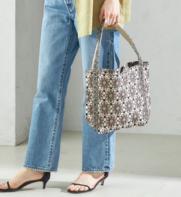 SHIPS for women「【SHIPS別注】UHURU:ロゴ ハンドル ジャカード トート」|トートバッグ|