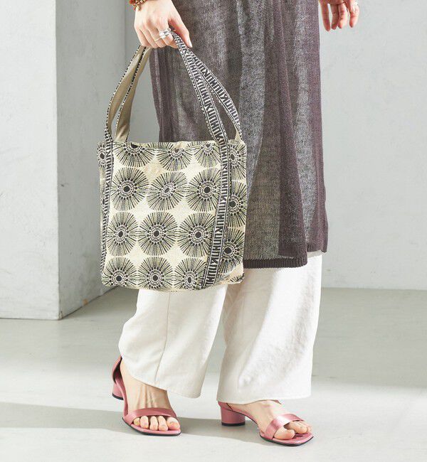 SHIPS for women「【SHIPS別注】UHURU:ロゴ ハンドル ジャカード トート」|トートバッグ|