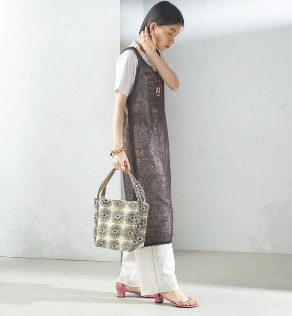 SHIPS for women「【SHIPS別注】UHURU:ロゴ ハンドル ジャカード トート」|トートバッグ|