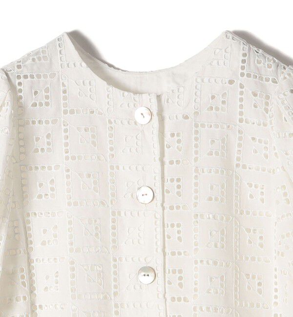 SHIPS for women「〈手洗い可能〉Broche スクエア レース 2WAY ブラウス」|シャツ・ブラウス|