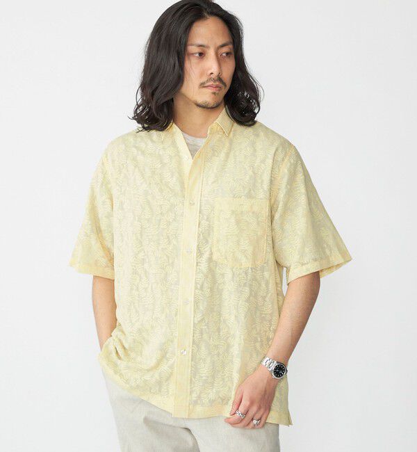 SHIPS「SHIPS: オパール レギュラーカラー ショートスリーブ シャツ」|シャツ・ブラウス|クリーム