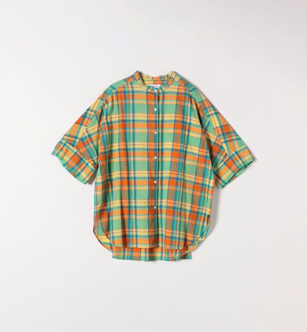 SHIPS any「SHIPS any:〈洗濯機可能〉マドラス チェック オーバーサイズ シャツ」|シャツ・ブラウス|