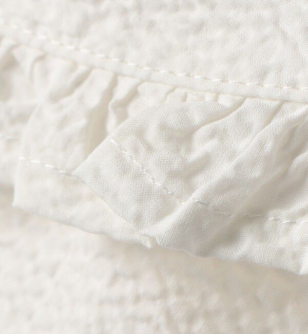 SHIPS KIDS「SHIPS KIDS:100～130cm / フリルカラー ノースリーブ ブラウス」|シャツ・ブラウス|